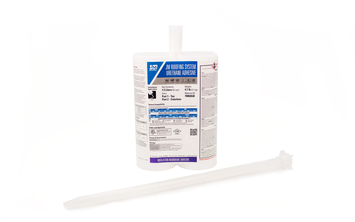 JM Roofing System Urethane Adhesive RSUA Johns Manville